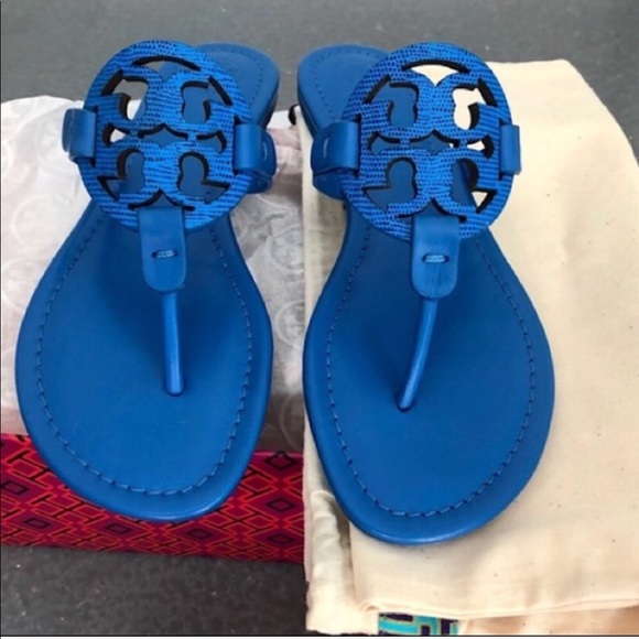Tory Burch Shoes - Tory Burch Miller Flip Flop Bright Tropical Blue
